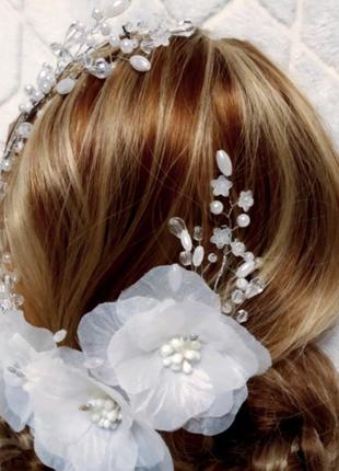Весільна гілочка, прикраса у волосся2 фото