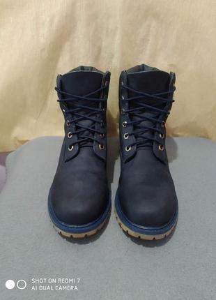 Кожаные водонепроницаемые термо ботинки timeberland waterproof primaloft2 фото