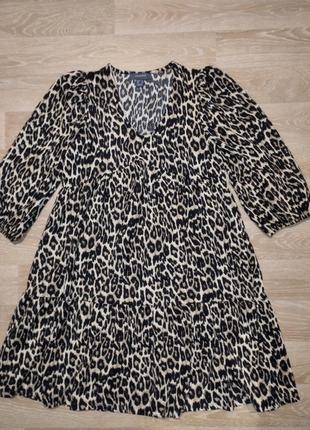 Платье леопард primark.1 фото