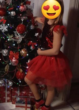 Праздничное платье пайетки