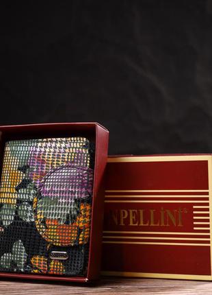 Оригинальное женское портмоне среднего размера из натуральной фактурной кожи canpellini 21804 разноцветное8 фото