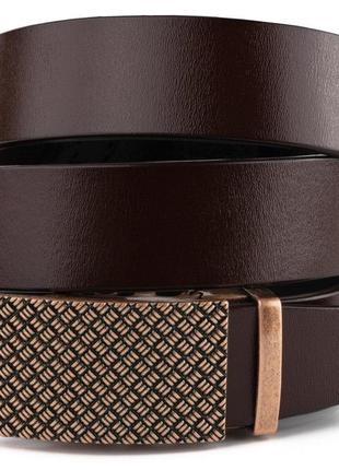 Ремень мужской с пряжкой свитер vintage 20265 коричневый