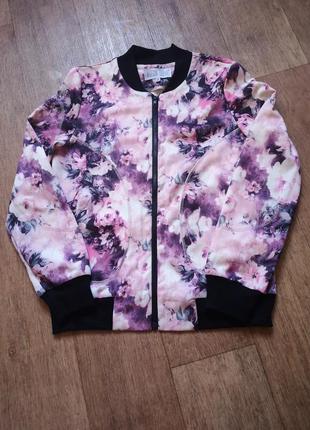 Medison square бомбер у квiтковий принт