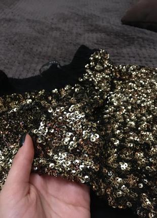Шорти в паєтках zara