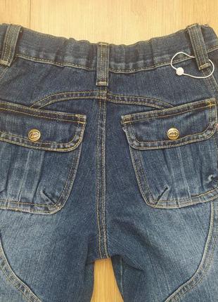 Новые стильные джинсы для полного мальчика 4-6 лет6 фото