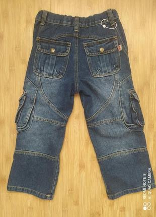 Новые стильные джинсы для полного мальчика 4-6 лет2 фото