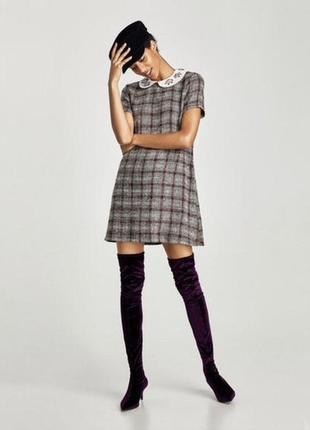 Твидова сукня zara