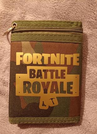 Кошелек текстильный "хаки" fortnight, battle royale