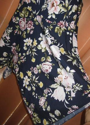 Приталенное платье xl шейн shein большой размер короткое со скошенными краями с цветочным принтом8 фото