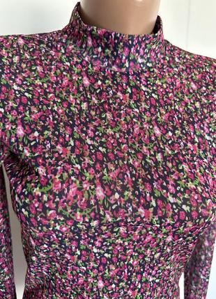 Лонгслив сеточка цветы