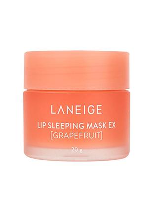 🌹 нічна маска для губ із грейпфрутом laneige lip sleeping mask ex grapefruit