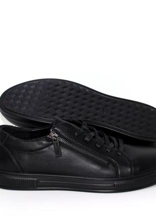 ⚫ чорні чоловічі спортивні туфлі кросівки4 фото