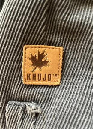 Вельветова сіра парка куртка khujo вінтажна гранж у2к grunge у2к8 фото