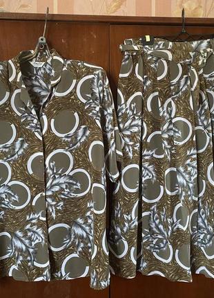 Костюм рубашка с юбкой