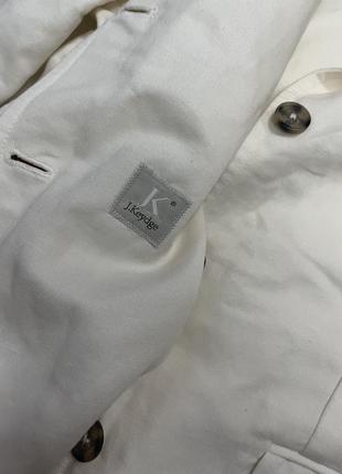 Коттоновый пиджак молочного цвета j. keydge.9 фото