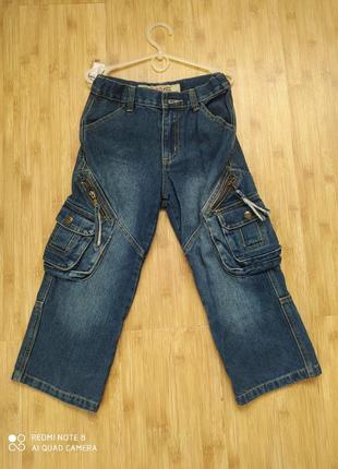 Новые стильные джинсы для полного мальчика 4-6 лет8 фото