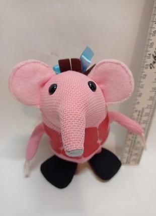 Мягкая игрушка озвучена clangers клэнгер мышь мышка слоник