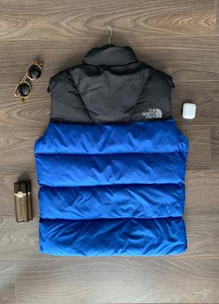 Чоловіча жилетка the north face blue core black.3 фото