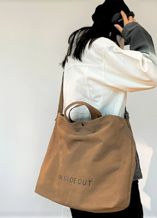 Нова коричнева сумка шоппер торба3 фото