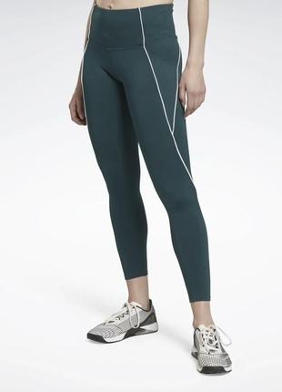 Леггинсы reebok workout ready в рубчик с высокой посадкой