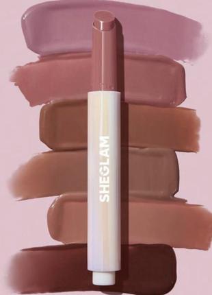 Зволожуючий бальзам блиск плампер для губ sheglam pout-perfect shine lip plumper pink flamingo2 фото