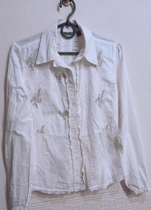 Крутевая рубашка с вышивкой