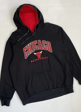 Мужской худи балахон majestic chicago bulls размер xl