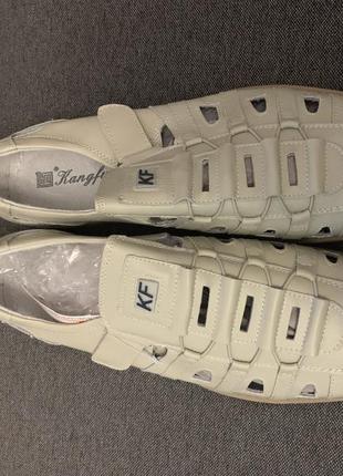 Новые кожаные мужские туфли мокасины