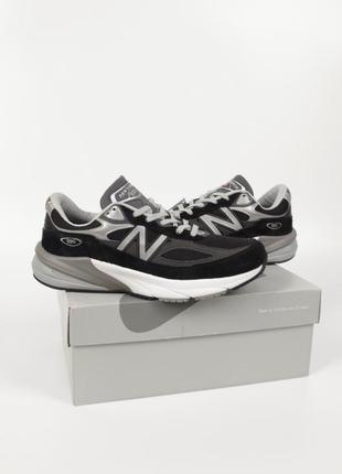 New balance 990v6 made in usa оригінал m990bk6 кросівки black