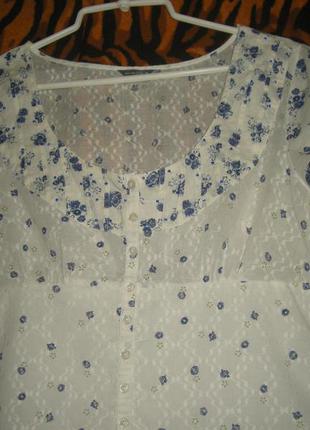 Супер блуза"per una"р.10,100%коттон3 фото