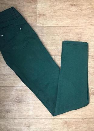 Зелёные женские штаны (с-м)3 фото