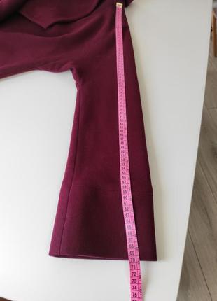 Пальто бордовое осень длинное весна женское женское размер м7 фото