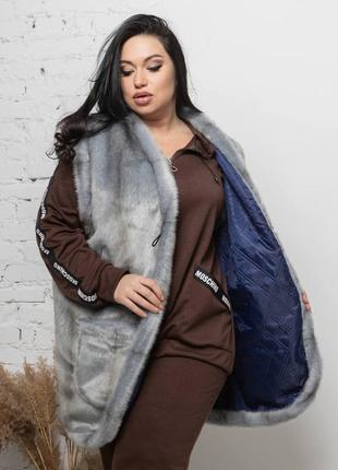 Жіноча жилетка магда хутро рр 50-76