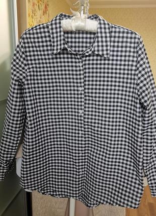 Рубашка женская в клетку