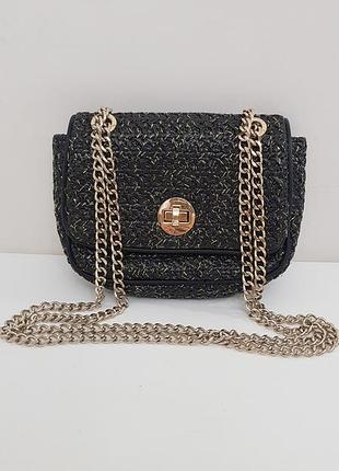 Замечательная твидовая сумочка h&m ручка цепочка
