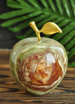Яблоко из натурального камня оникс, 9 см2 фото