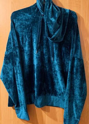 Athletic кофта худи бархат изумрудная оригинал новая