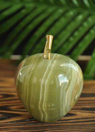 Яблоко из натурального камня оникс, 6.5 см2 фото