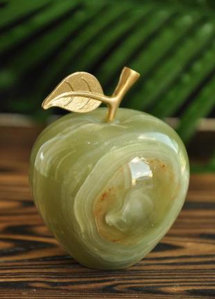 Яблоко из натурального камня оникс, 6.5 см1 фото