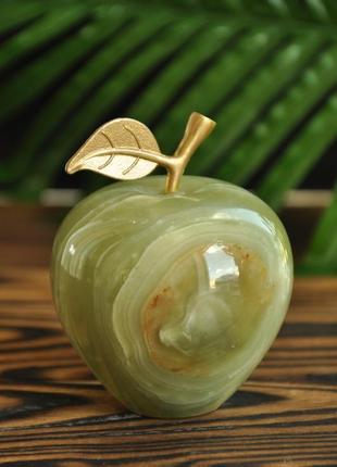 Яблоко из натурального камня оникс, 6.5 см3 фото