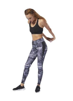 Женские лосины леггинсы тайтсы reebok wor motion dot tight dp66992 фото