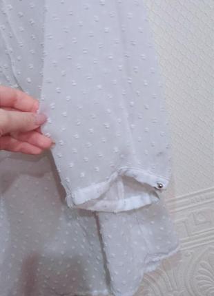 Легкая белоснежная воздушная блуза5 фото