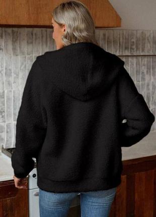 Куртка бомбер баранец овчина кофта базовая свободного кроя бежевая черная синяя коричневая розовая серая6 фото