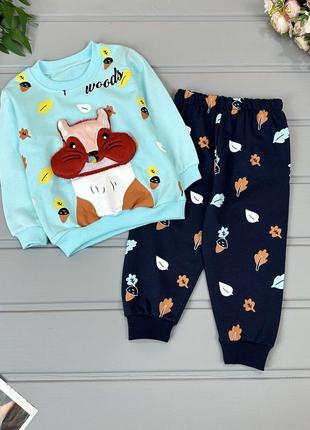 Костюм білка блакитний для дівчинки