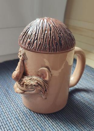 Веселая заварочная чашка, заварник, керамика hand made