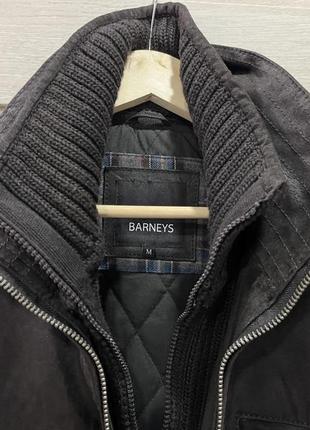 Куртка barneys кожаная бомбер оригинал (м)5 фото