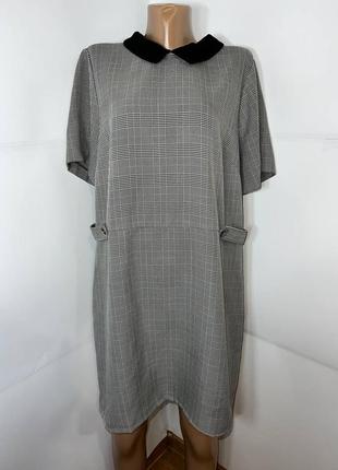 Платье в клетку женское серое george, l (xl) 50-521 фото