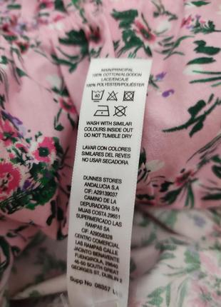 Натуральная 100% котон блузка, рубашка с цветочным принтом
декорирована кружевом3 фото