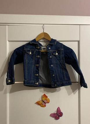 Джинсова куртка для дівчинки, джинсовка1 фото