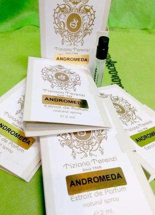 Andromeda tiziana terenzi💥original mini vial spray 2 мл книжка мініатюра пробник8 фото